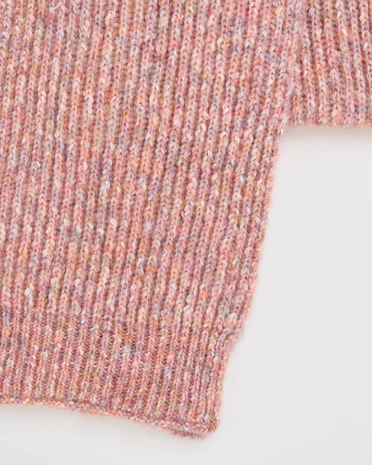 Chunky Fleck Knit Scarf - Pink 2 of 2