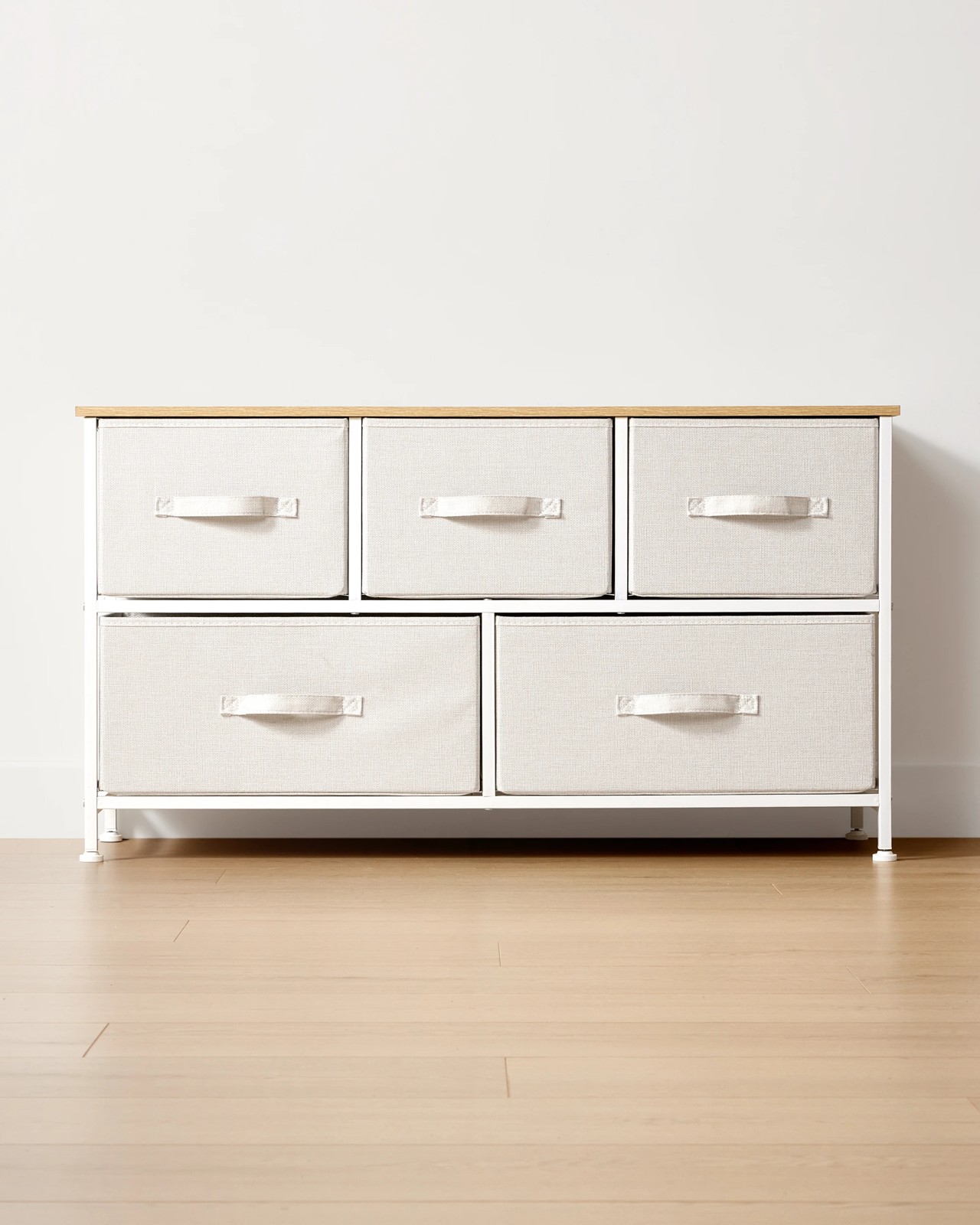 Anko Linen Look 5 Drawer Chest - Beige 3 of 5