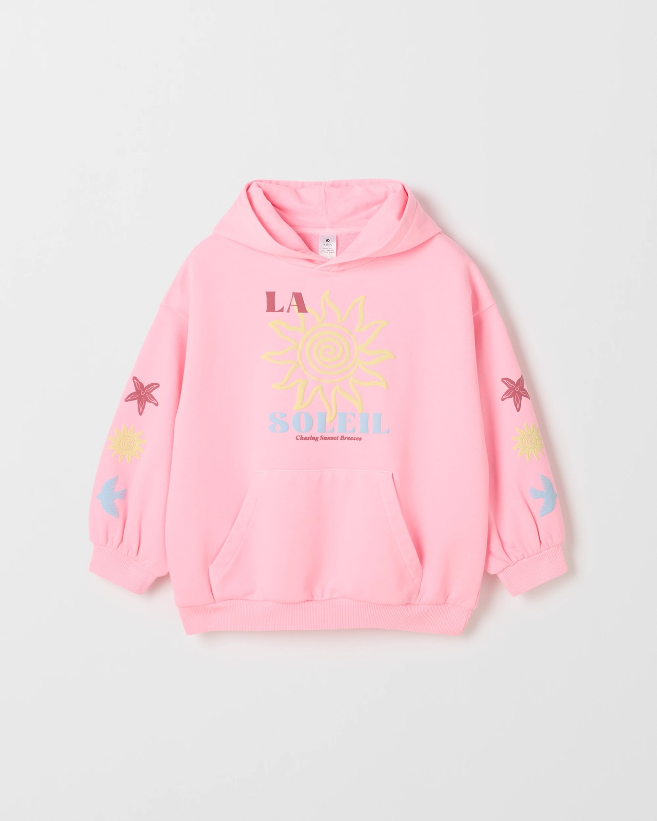 Australian Cotton Blend Fashion Washed Hooded Jumper - Neon Pink 5 of 6