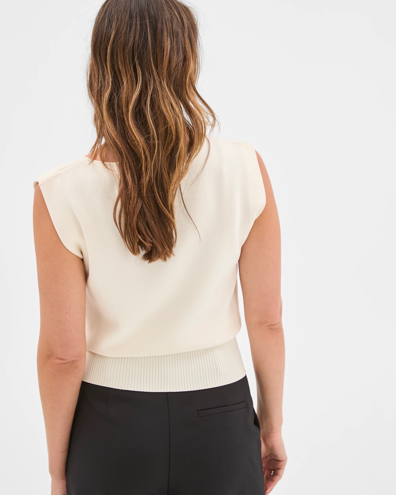 Preview Ultimate Knit Tank Top - Cloud Dancer 6 of 6