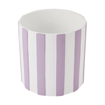 Stripe Lilac Pot - Anko