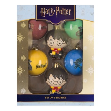 6 Pack Harry Potter Baubles