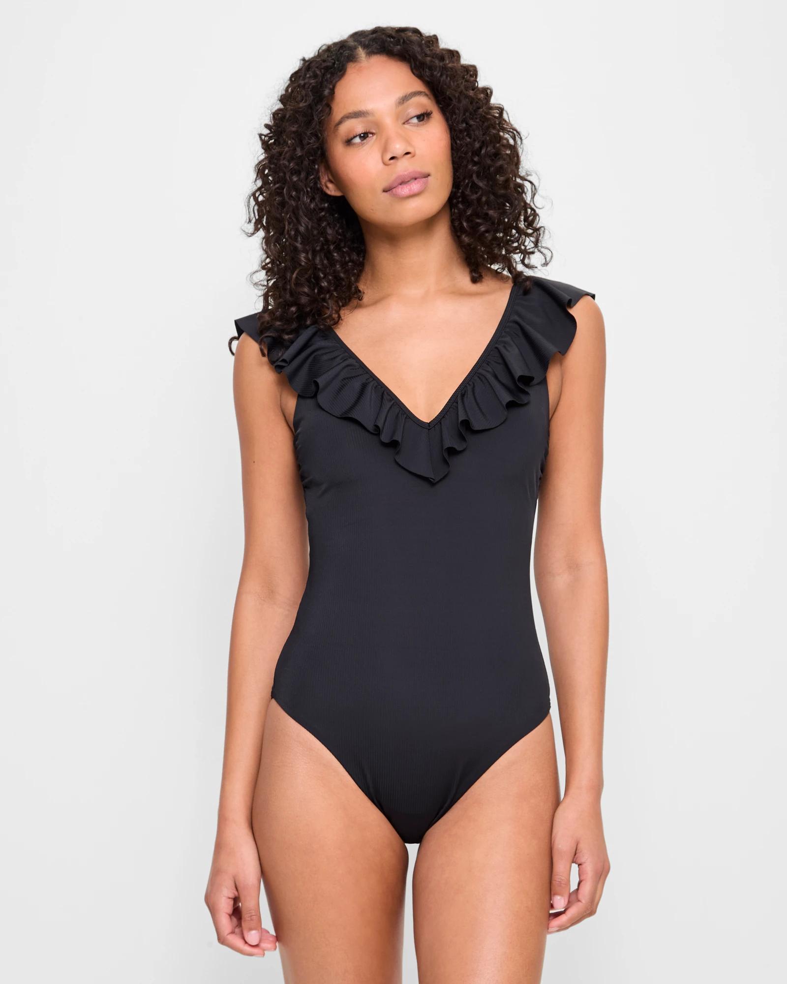 THE TOE Myrtos Frill Onepiece S ?【Blue Outfit Ideas】? 01 