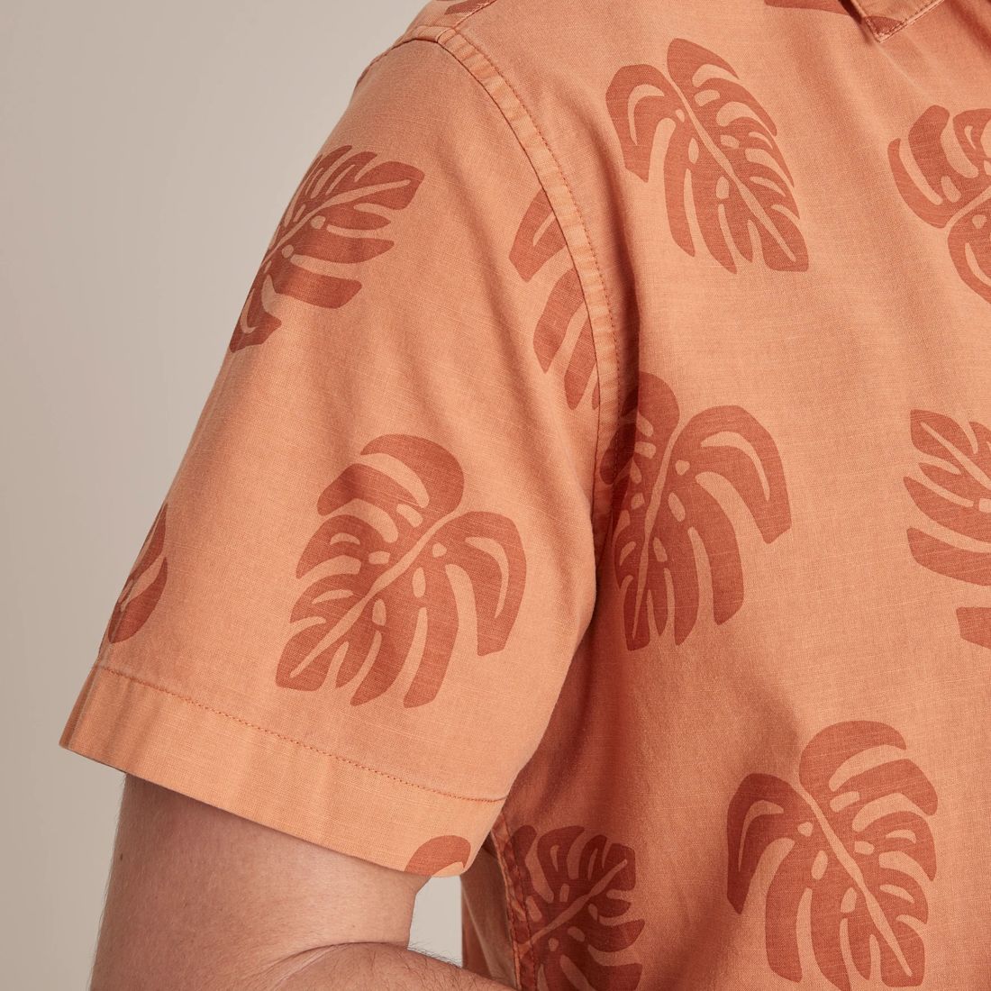 Leaf Print Short Sleeve Shirt Target Australia
