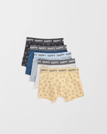 Maxx Australian Cotton 5 Pack Younger Boys Trunks