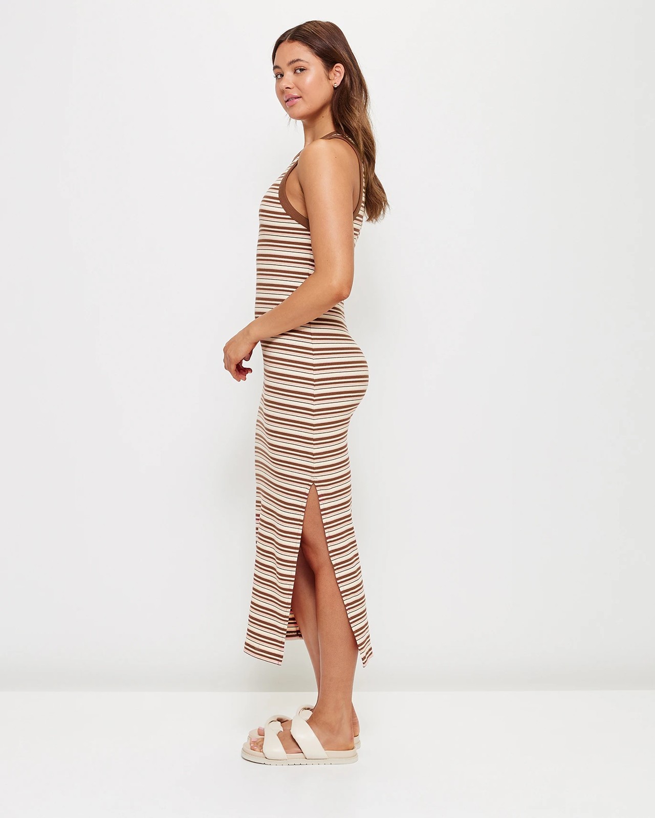 Australian Cotton Rib Racer Midi Dress - Lily Loves 3 of 6