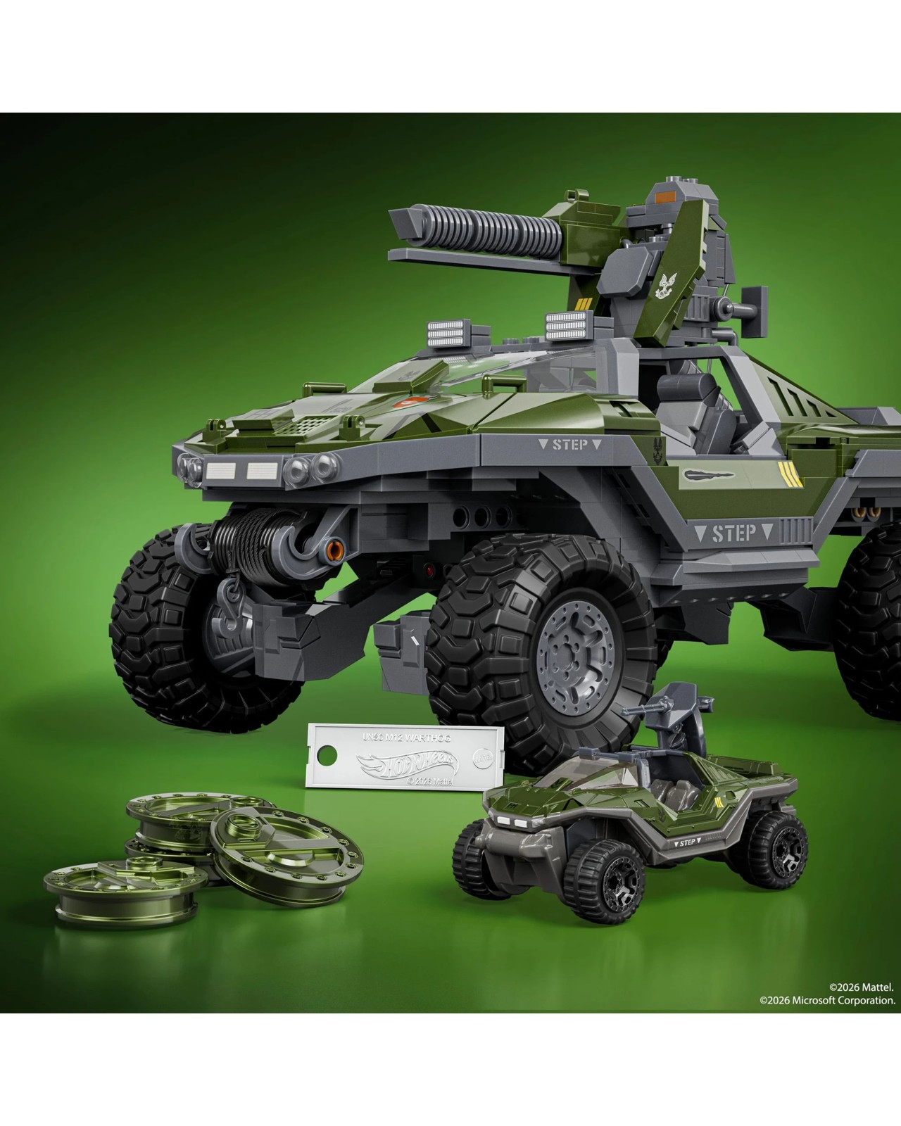 Hot Wheels Halo UNSC M12 Warthog Building Toy Kit 2 of 6