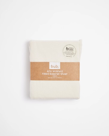 Fitted Bassinet Sheet Arlo Washed - bub.