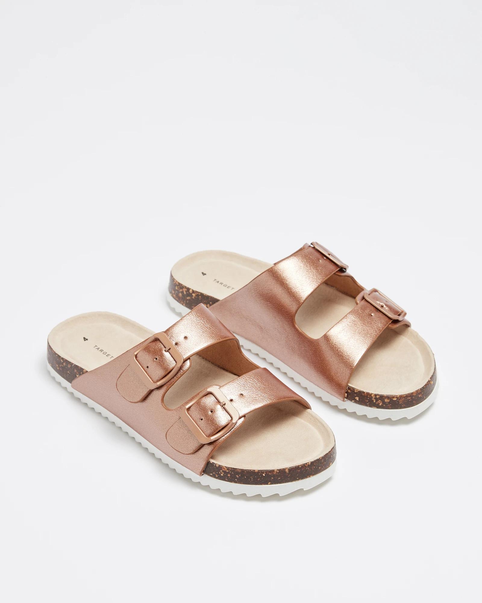 Metallic sales sandals target