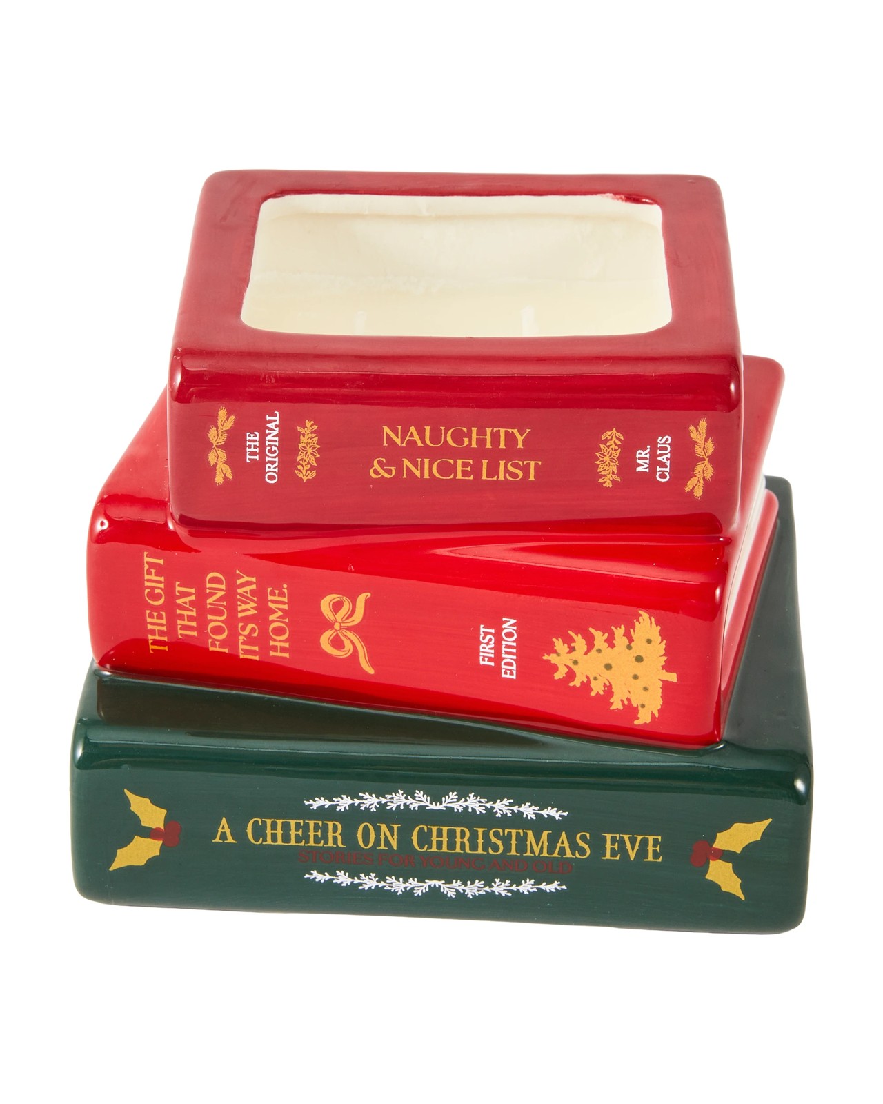 Anko Christmas Book Ceramic Candle 2 of 3
