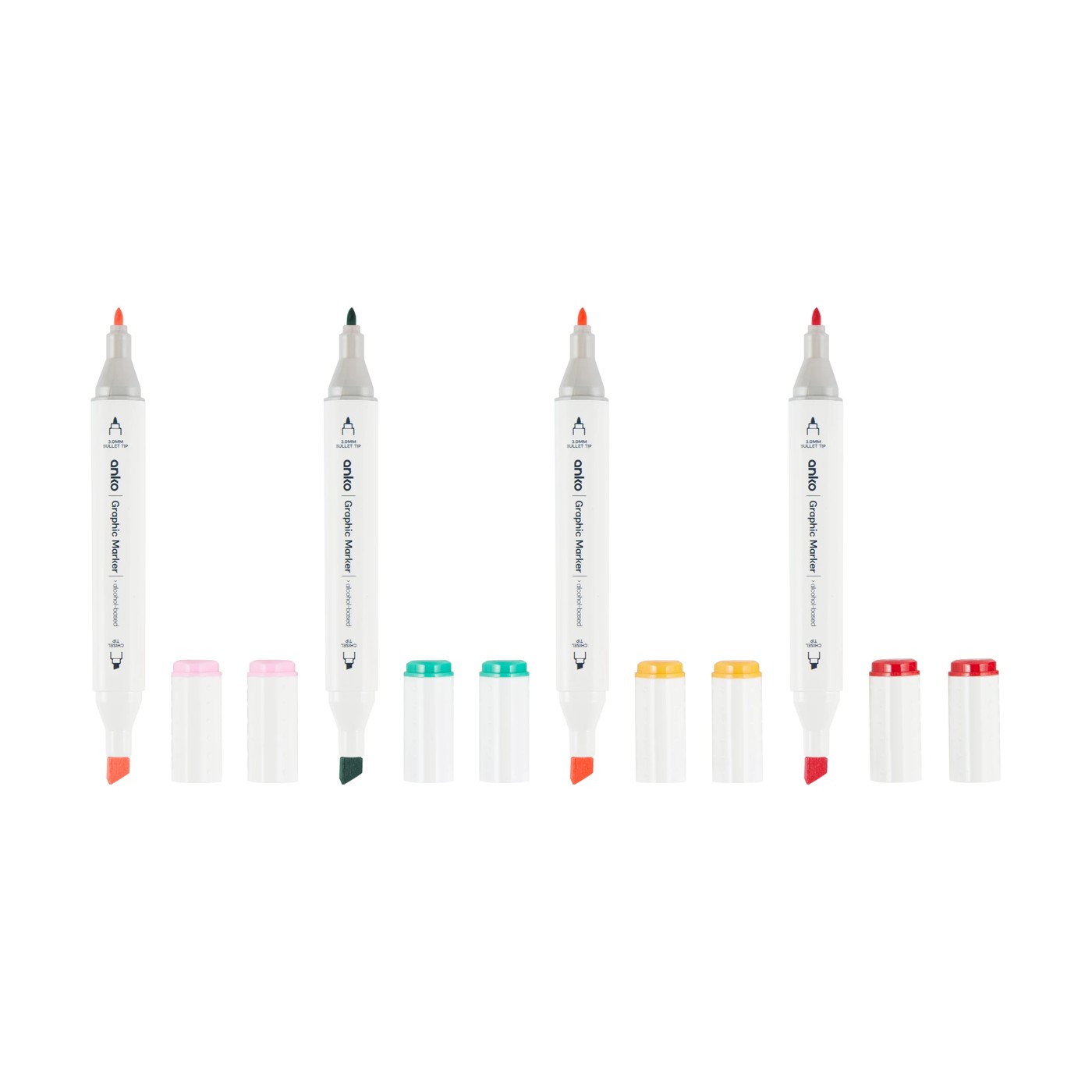 Dual-Tip Graphic Markers, 12 Pack - Anko 4 of 6