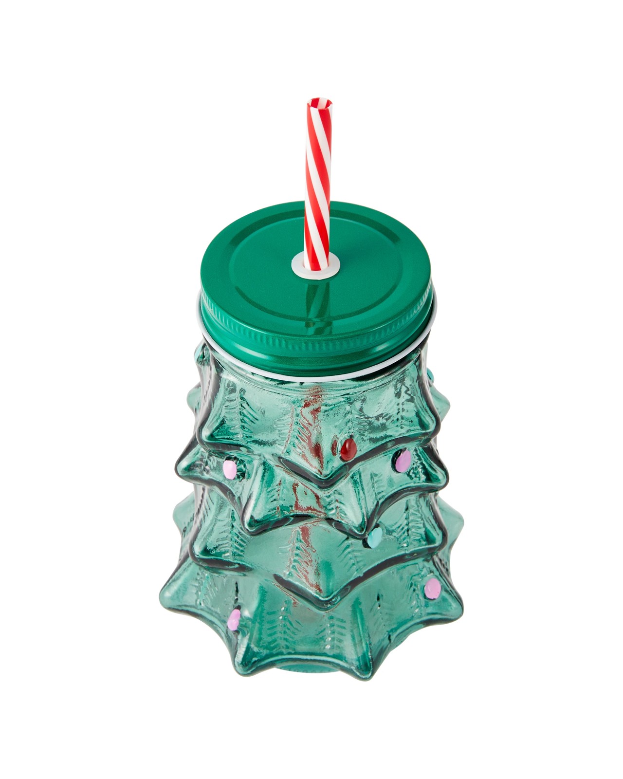 Anko 550ml Christmas Tree Drink Jar 3 of 6