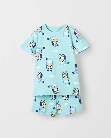Bluey Australian Cotton Younger Boys Waffle Short Pyjama Set