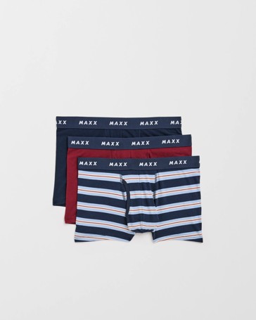 Maxx Australian Cotton Blend 3 Pack Flyfront Trunks