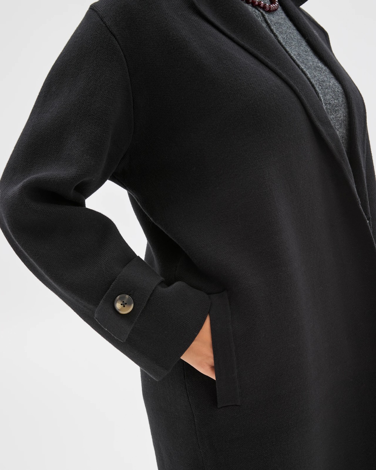 Australian Cotton Blend Knitted Trench Jacket 5 of 5