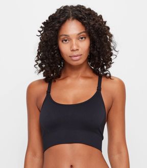 Maternity Racer Back Seamfree Crop Bra; Style: LCT98854 - Natural