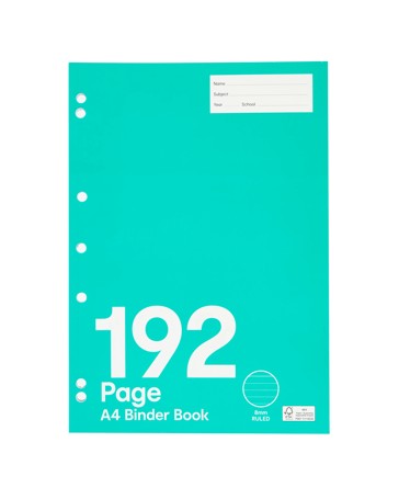 Anko A4 Binder Book - 192 Pages, Green