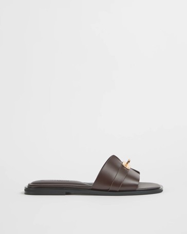Florie Square Toe Flat Slides