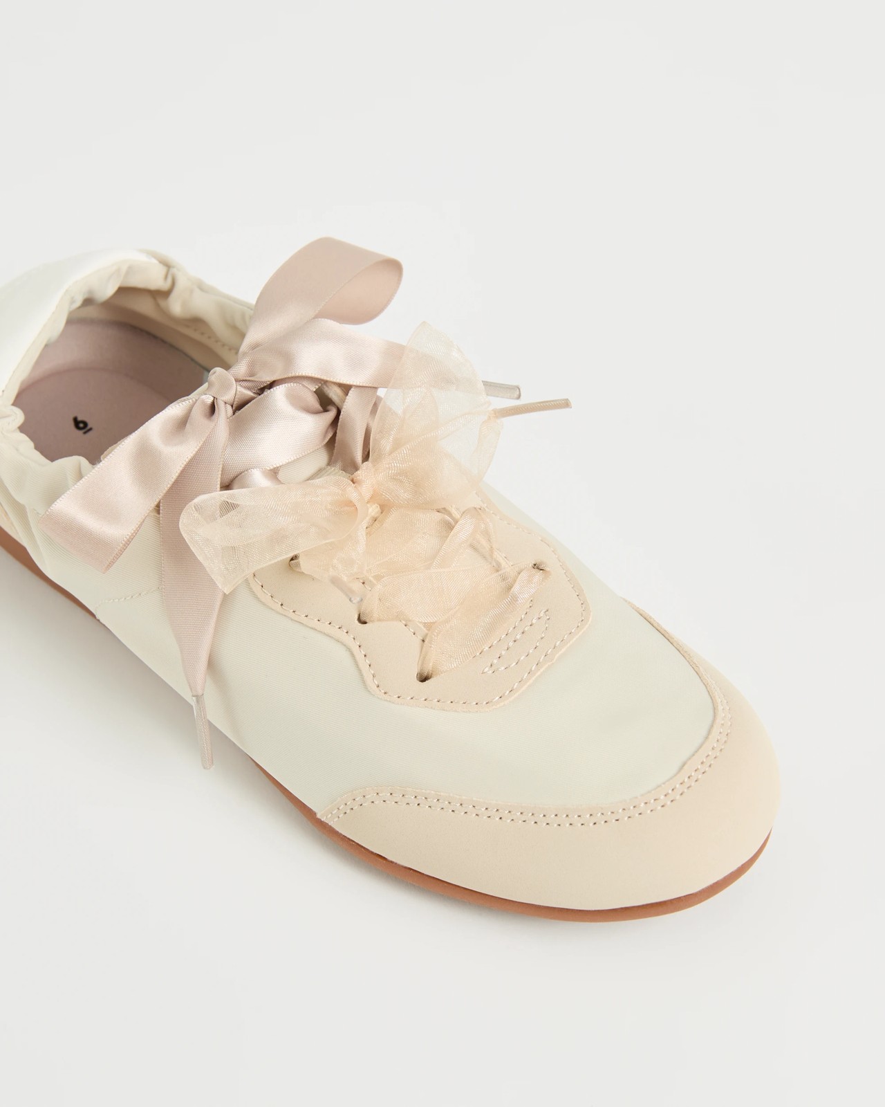 Elasticated Back Sneakerinas - Nella - Beige 3 of 3
