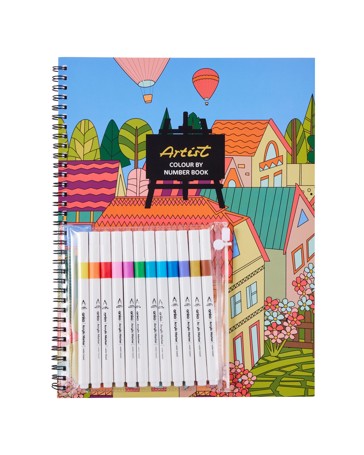 Anko Colour By Number Set - Landscape