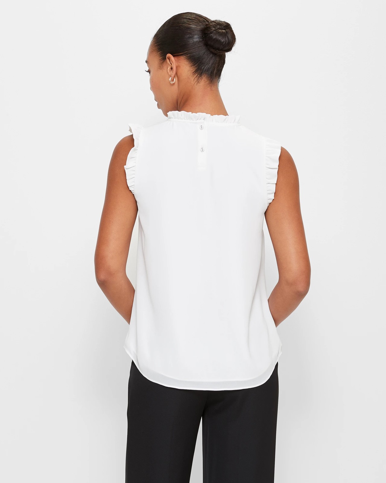 Ruffle Neck Tank Top - Preview 4 of 5