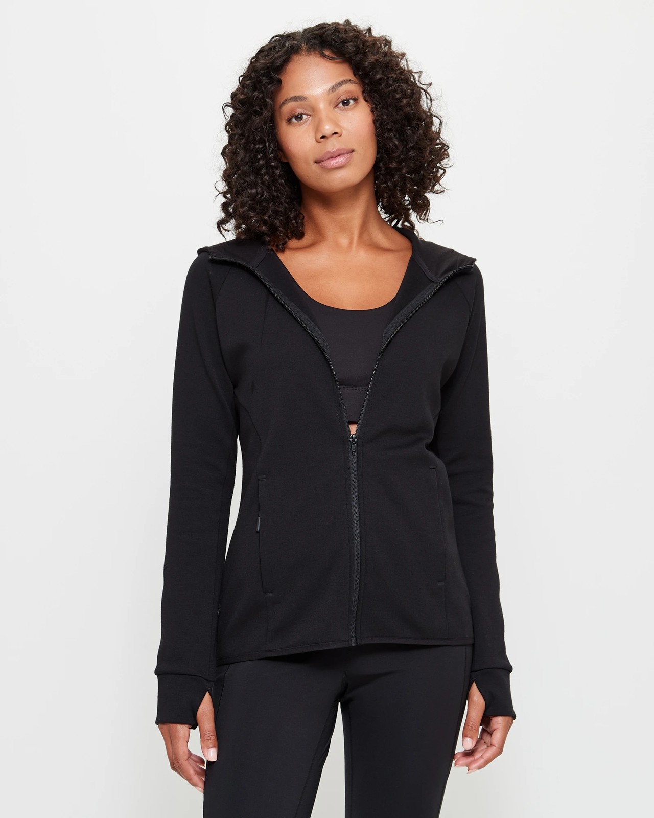 Active Athleisure Tech Fleece Jacket - Black | Target Australia