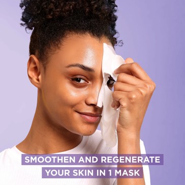 Garnier SkinActive Smoothing Serum Mask 28g - Glycerin, Pro-Retinol and Acai Extract