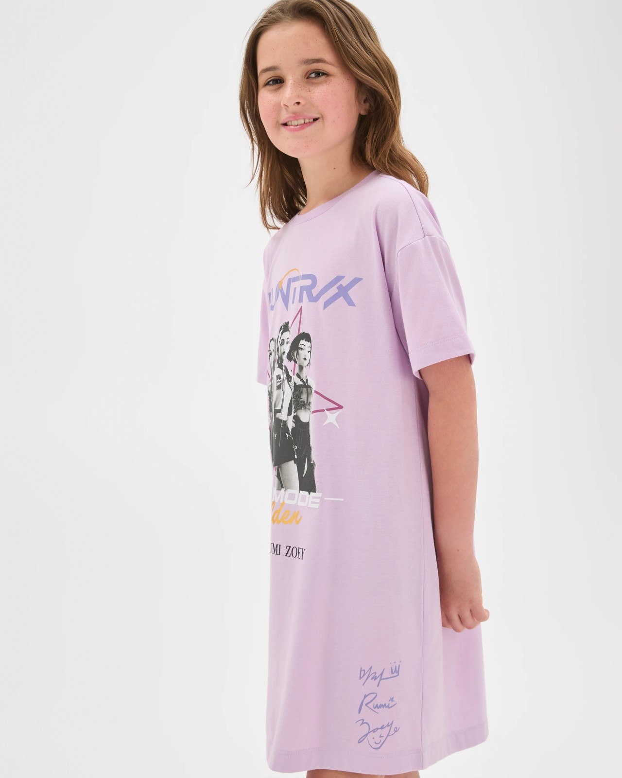 Licensed KPop Demon Hunters Older Girls Short Sleeve Nightie 4 of 5