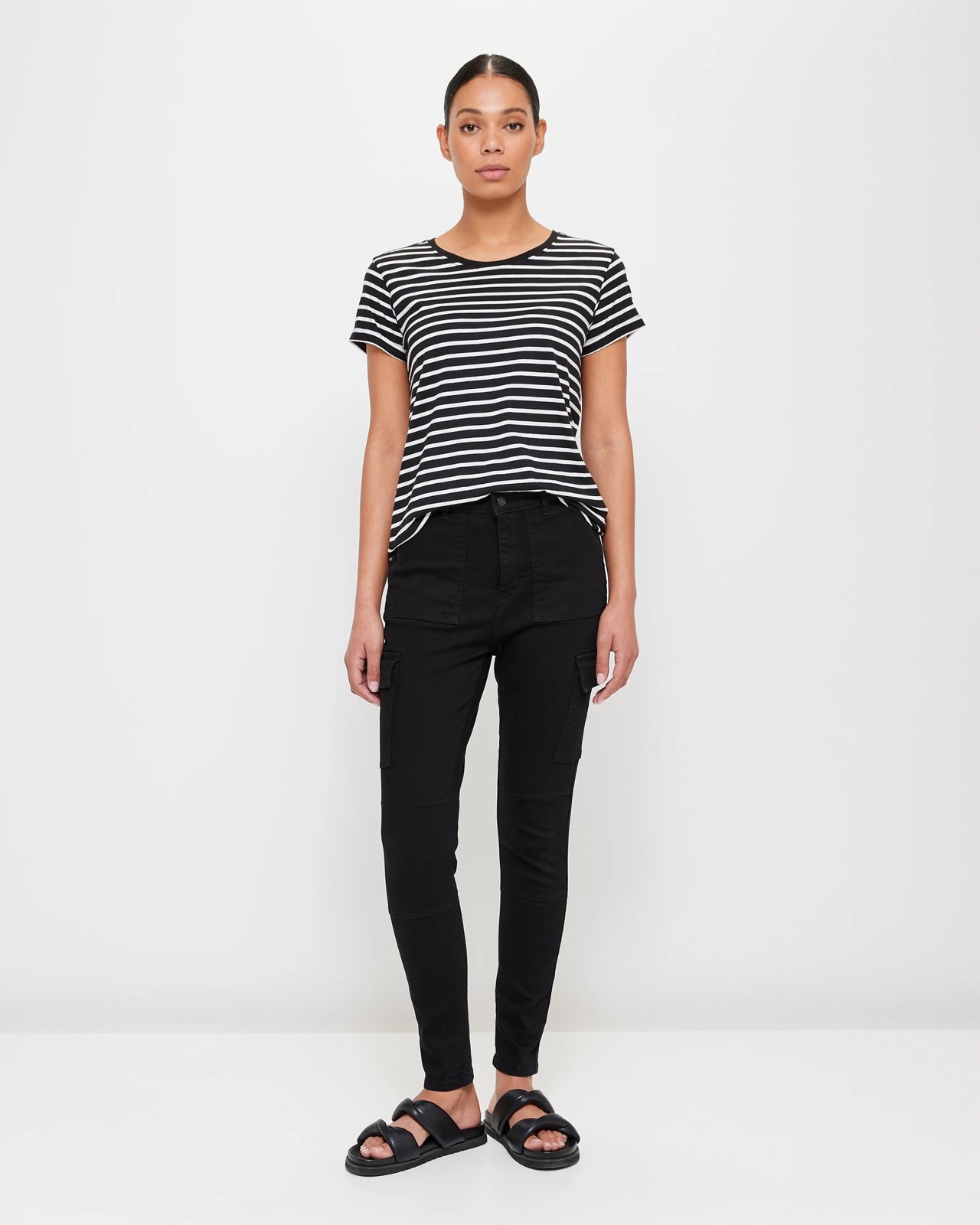 Cotton/Modal Relaxed Crew T-Shirt 2 of 6