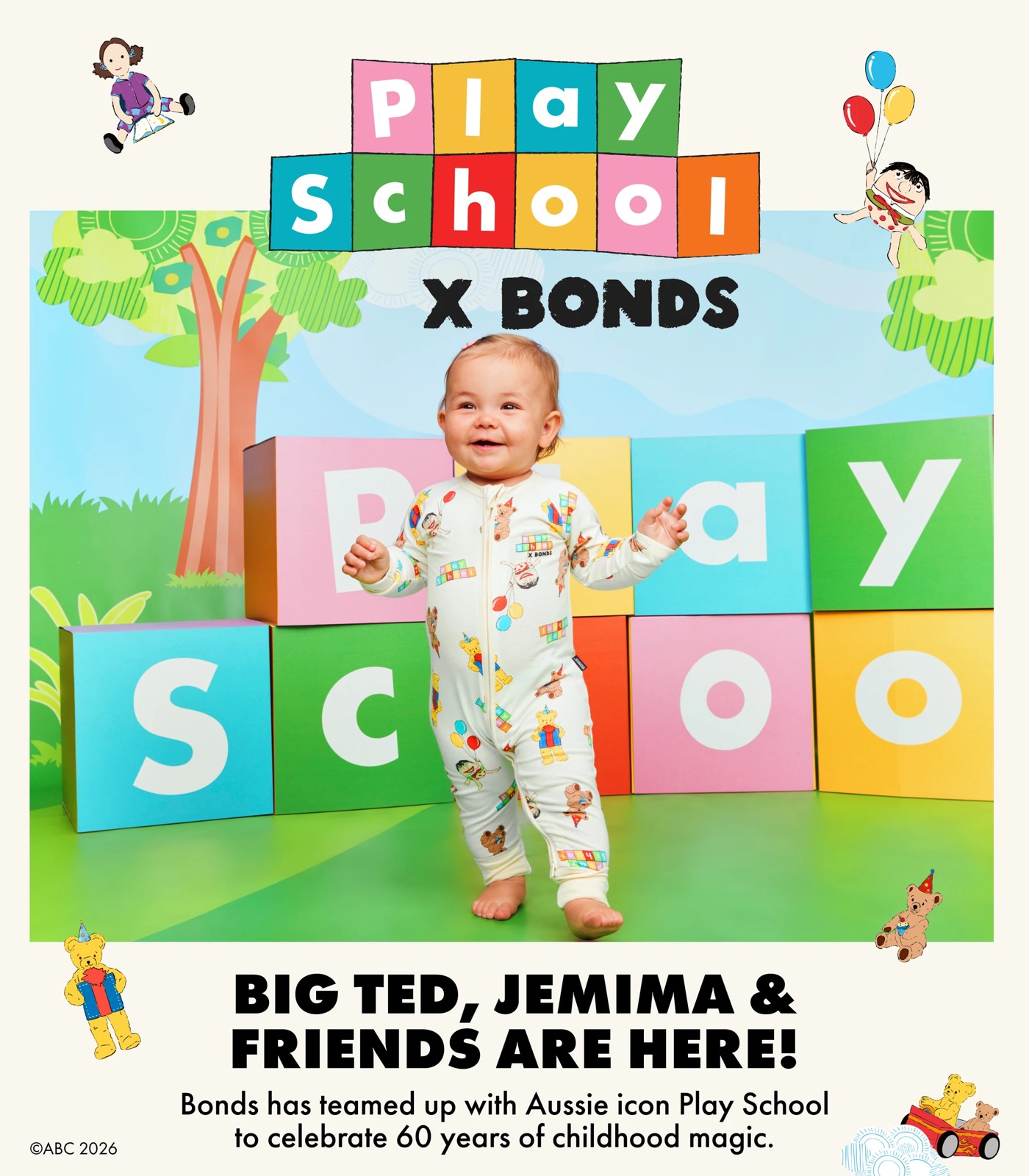 Bonds Playschool Baby Zip Wondersuit Coverall 3 of 3