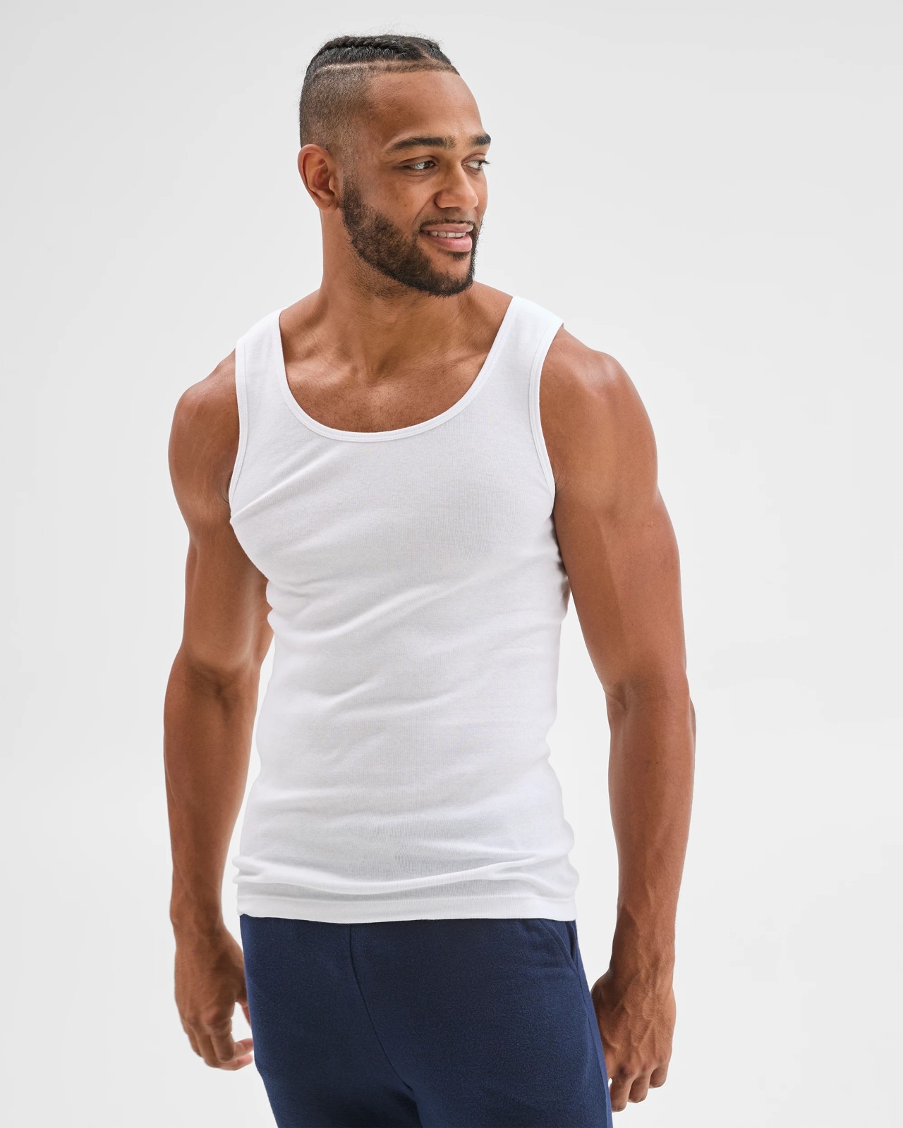 Maxx 3 Pack Singlets - White 4 of 4