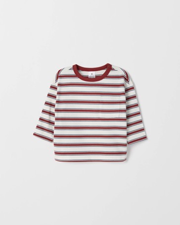 Baby Organic Cotton Long Sleeve Stripe T-Shirt