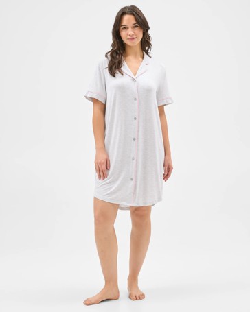 Bamboo Short Sleeve Nightshirt