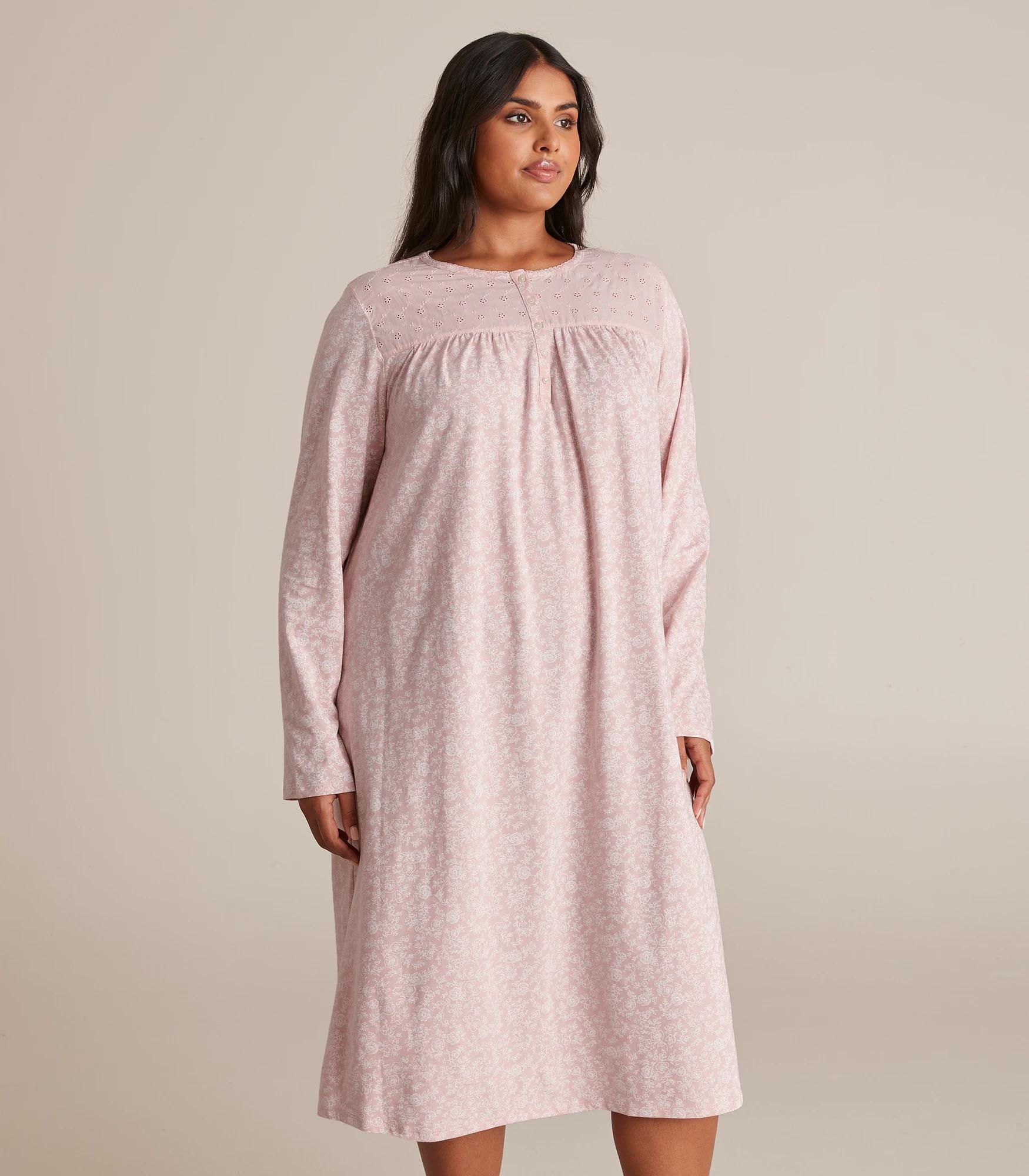 Curve Long Sleeve Traditional Sleep Nightie Target Australia