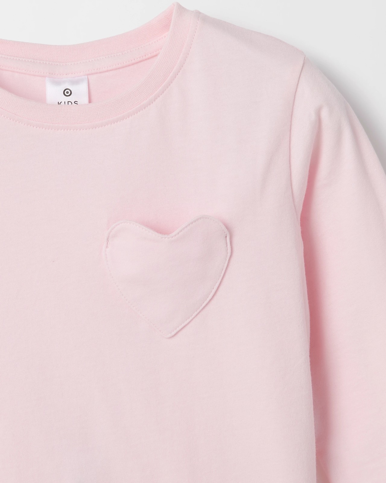 Australian Cotton 3 Pack Long Sleeve T-Shirt - Stamp/Ditsy/Solid Pink 5 of 5