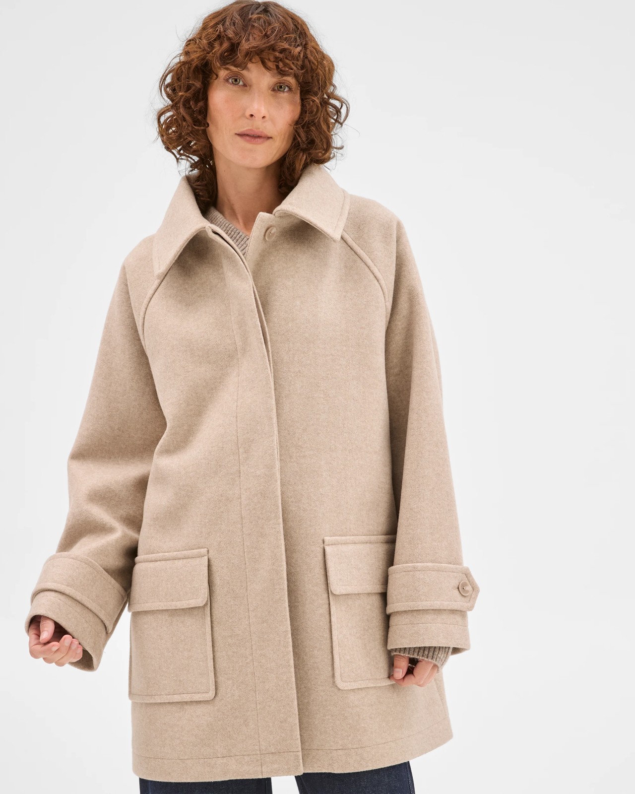 Long Sleeve Relaxed Car Coat 4 of 5