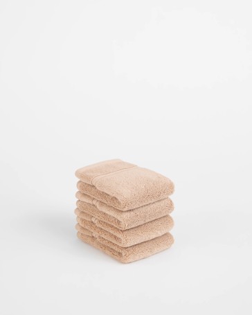 Eden Luxury Egyptian Cotton Pile Face Washer 4 Pack