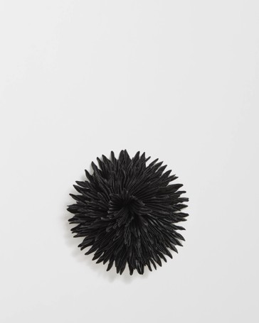 Crinkle Fabric Rosette Hair Clip