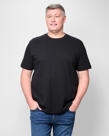 Plus Size Australian Cotton Blend Textured T-Shirt