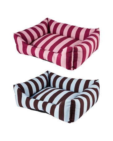 Colour Stripes Bed, Medium, Assorted - Anko