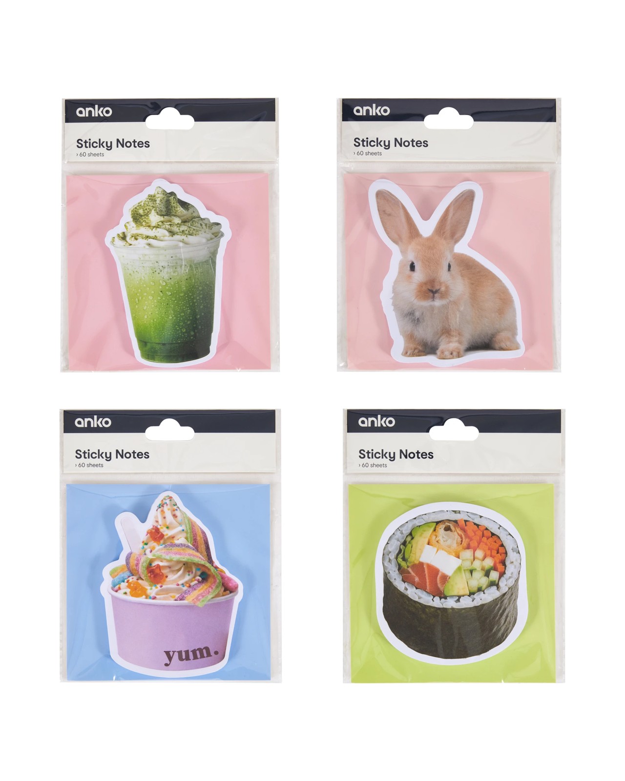 Anko Sticky Notes - Assorted 4 of 5
