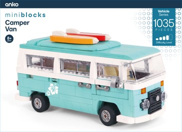 1035 Piece Mini Blocks Vehicle Series: Camper Van