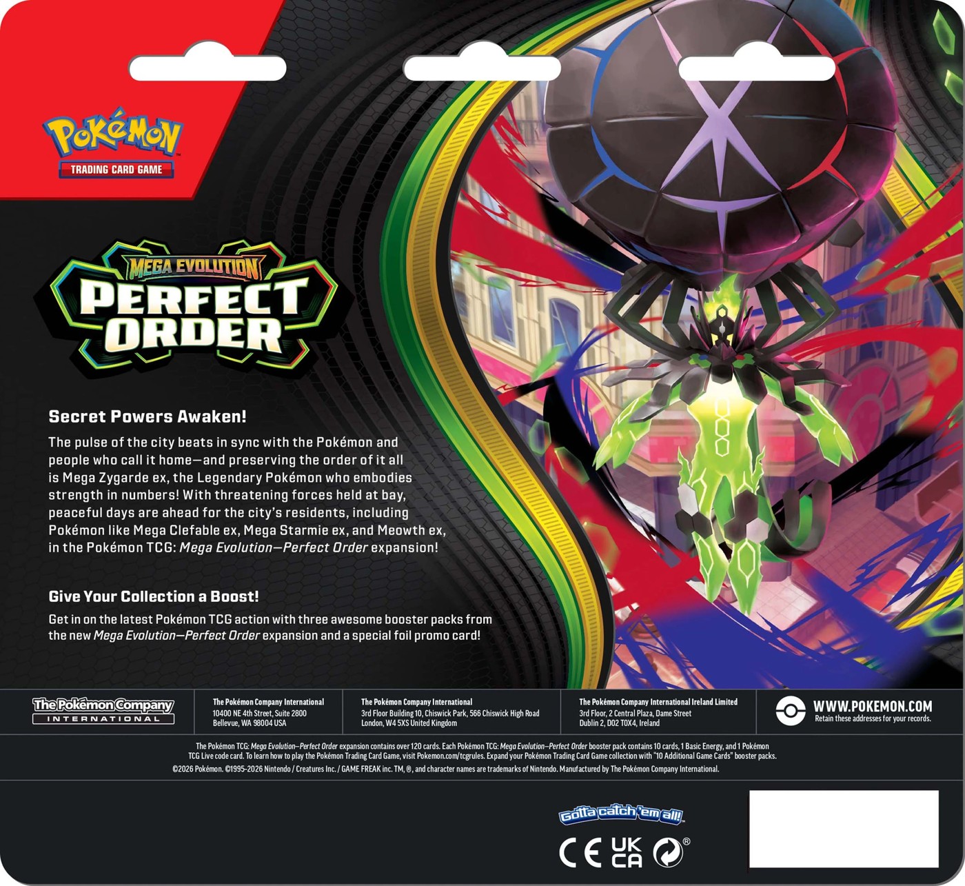 Pokemon TCG: Mega Evolution—Perfect Order 3-Booster Blister - Assorted 2 of 2