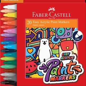 Faber-Castell Easy Acrylic Paint Marker Box Of 20 product image