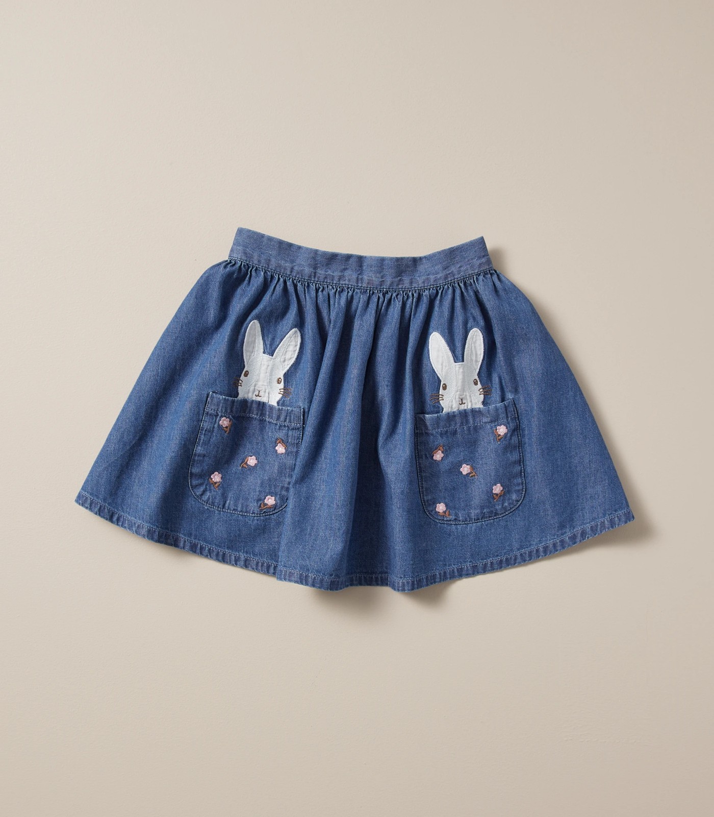 Novelty Bunny Chambray Skirt 2 of 6
