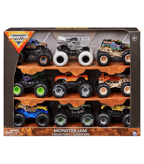 Monster Jam, Official 9-Pack of 1:64 Scale Die-Cast Monster Trucks
