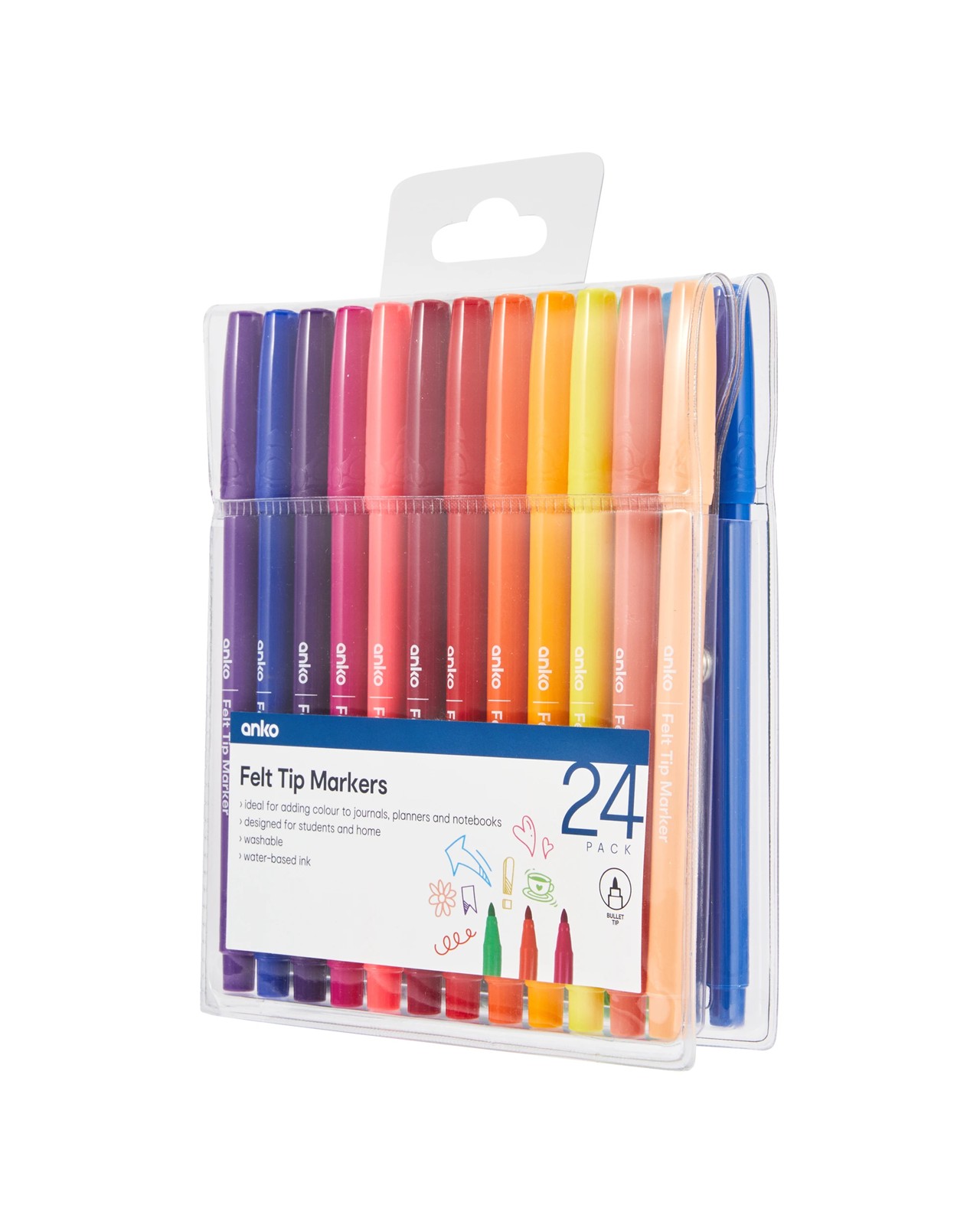 Anko 24 Pack Felt Tip Markers 2 of 5