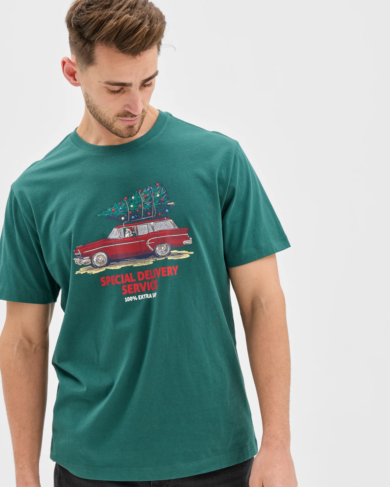 Australian Cotton Relaxed Fit Christmas T-Shirt 4 of 5