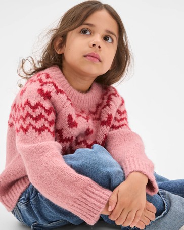 Long Sleeve Fairisle Knit Sweater