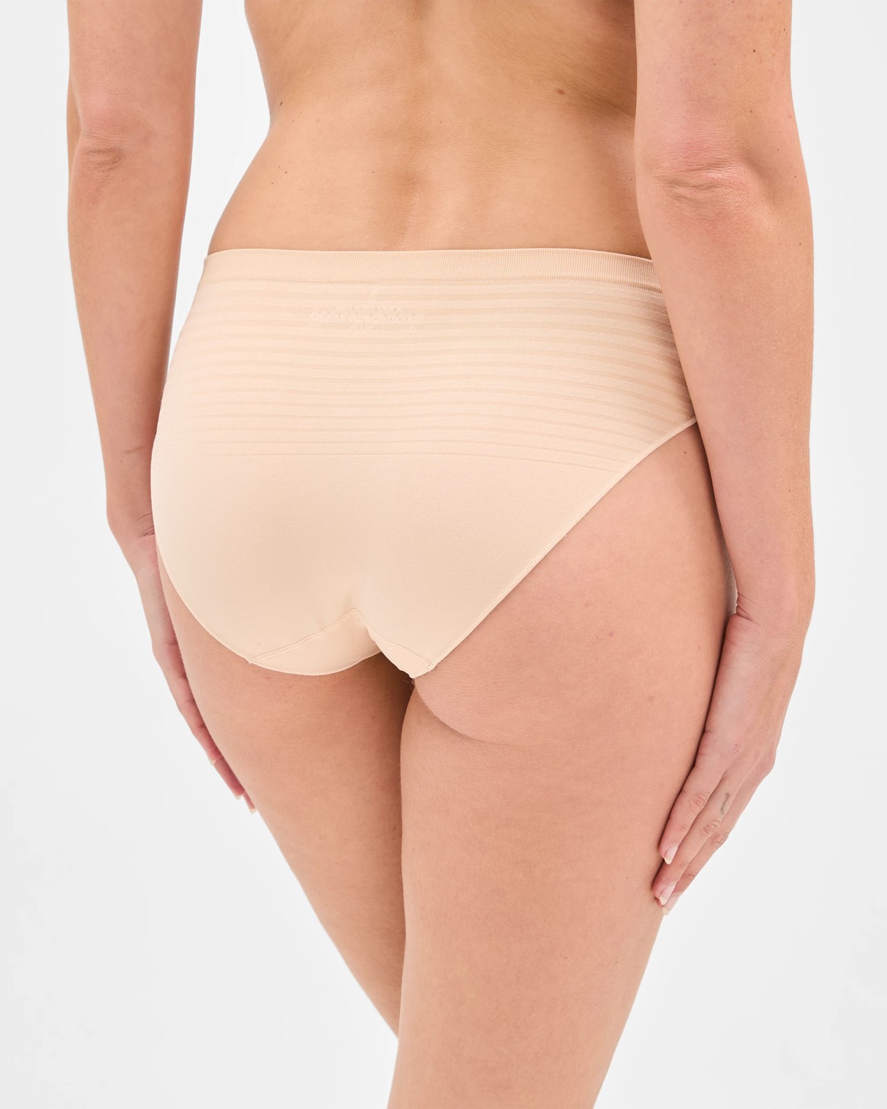 2 Pack Seamfree Matte and Shine Bikini Briefs - Bare Beauty 4 of 4